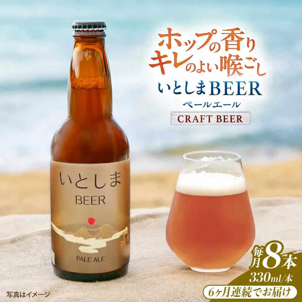 【全6回定期便】いとしまBEER (ペールエール) 330ml×8本 糸島市 / 蔵屋 クラフトビール[AUA054]