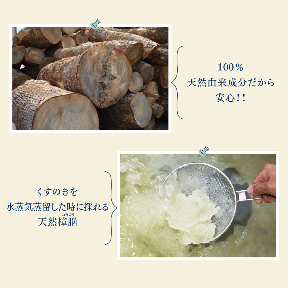 九州のくすのきから生まれたカンフルパウダー 15g×10パック【防虫剤】【天然 楠 木 防虫剤 くすのき 衣替え カンフル】(H037108)