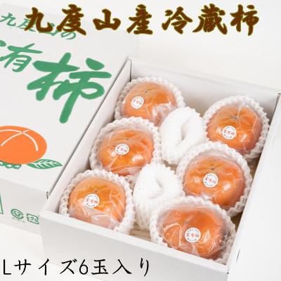 ふるさと納税 那智勝浦町 【まごころ栽培】九度山の冷蔵富有柿Lサイズ6玉入り