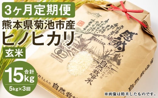 
										
										【通常パック】【定期便3ヶ月】七城物語 高野さんちの 自然栽培米 (玄米) 5kg (2.5kg×2パック) 合計15kg お米 米 玄米 ヒノヒカリ
									