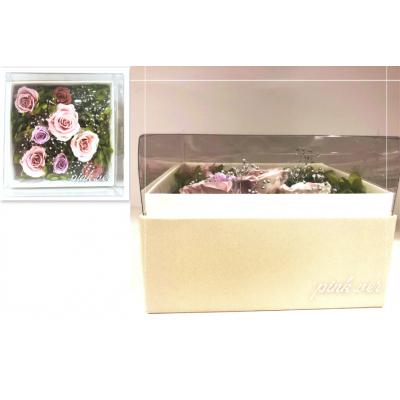 ふるさと納税 宝達志水町 花 プリザーブドフラワー 四角クリアボックス [石川県 宝達志水町 38601236] |  | 01