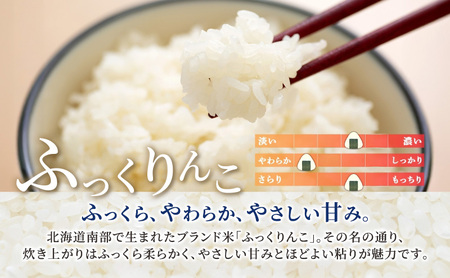 6ヵ月 定期便 米 北海道 無洗米 ななつぼし ふっくりんこ 食べ比べ 各 300g 合計 600g (ホクレン米) 特A 獲得 白米 お取り寄せ ごはん 道産米 ブランド米 600グラム お米 ご飯
