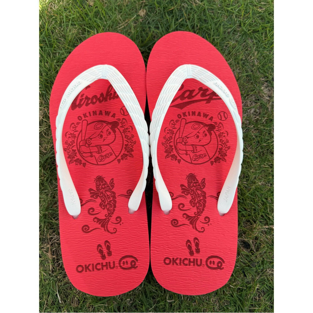 【ふるさと納税】【サイズ選択可】プロ野球コラボ島ぞうり（広島カープ） | 沖縄 プロ野球 広島カープ 広島 カープ 島ぞうり 旅行 美浜 トラベル キャンプ 人気 おすすめ 北谷 ちゃたん おすすめ