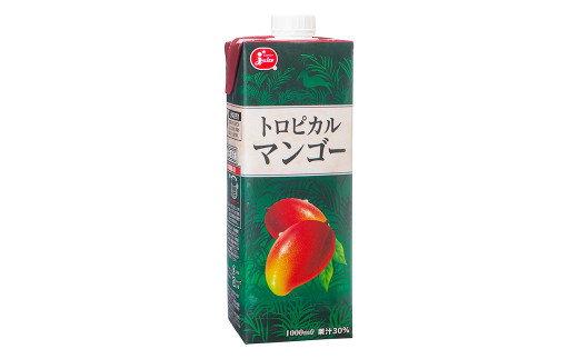 トロピカルマンゴー 1L×6本 計6L 果汁入り飲料 ドリンク マンゴー飲料