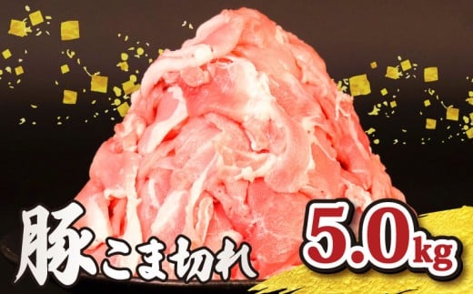 豚肉こま切れ 5kg 小分け 冷凍 真空パック 500g×10P 国産 豚 肉 こま肉 小間 小間肉 豚こま 小間切れ 小間 切り落とし 切落し ブランド 美味北総豚 千葉県 旭市 旭食肉協同組合 ask013
