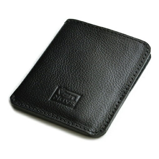 【ふるさと納税】VanNuys 胸ポケットに入る薄型ランチ財布兼薄型名刺ケース 小物 収納 キャメル ブラック 黒 オフィス 会社 社会人 持ち物 牛ヌメ革 スタイリッシュ