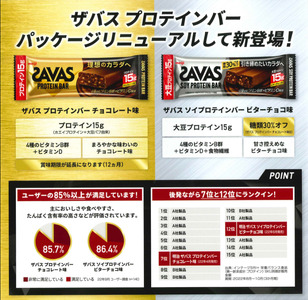 ザバス プロテインバー チョコ味 1箱12個入り×5個 ( プロテインダイエット プロテイン 筋トレ プロテイン 運動 プロテイン お手軽ダイエット タンパク質ダイエット ダイエット食品 ダイエット食