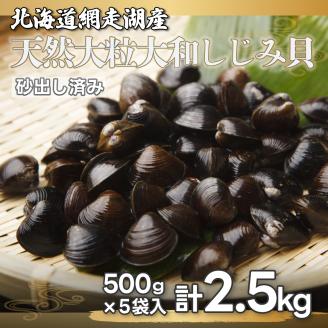 網走湖産　天然大粒　大和しじみ　2.5kg ABX033