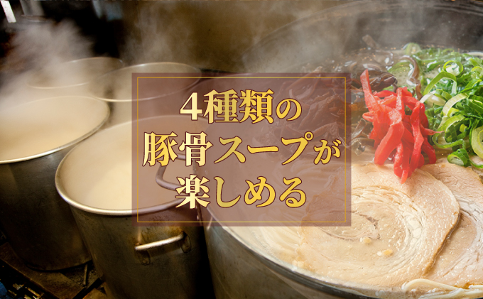 【4種の豚骨スープ】博多とんこつラーメン25食分（20杯分＋替え玉5玉）【本場博多産のスープ】