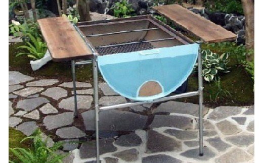 BP-001 【自社製】ドラム缶バーベキューコンロ6点セット