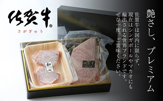 
BN035 佐賀牛ヒレステーキ（60g×２P）とサーロインステーキ（200g）セット
