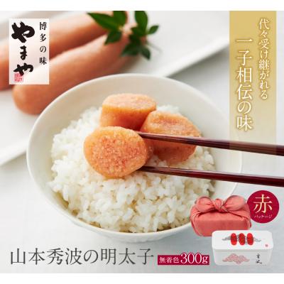 ふるさと納税 福智町 やまや 山本秀波の明太子(無着色)300g(赤パッケージ)