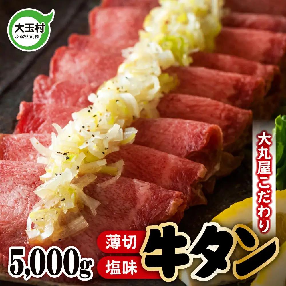 【2026年7月発送】牛タン 薄切り 5000g 小分け 500g ×10