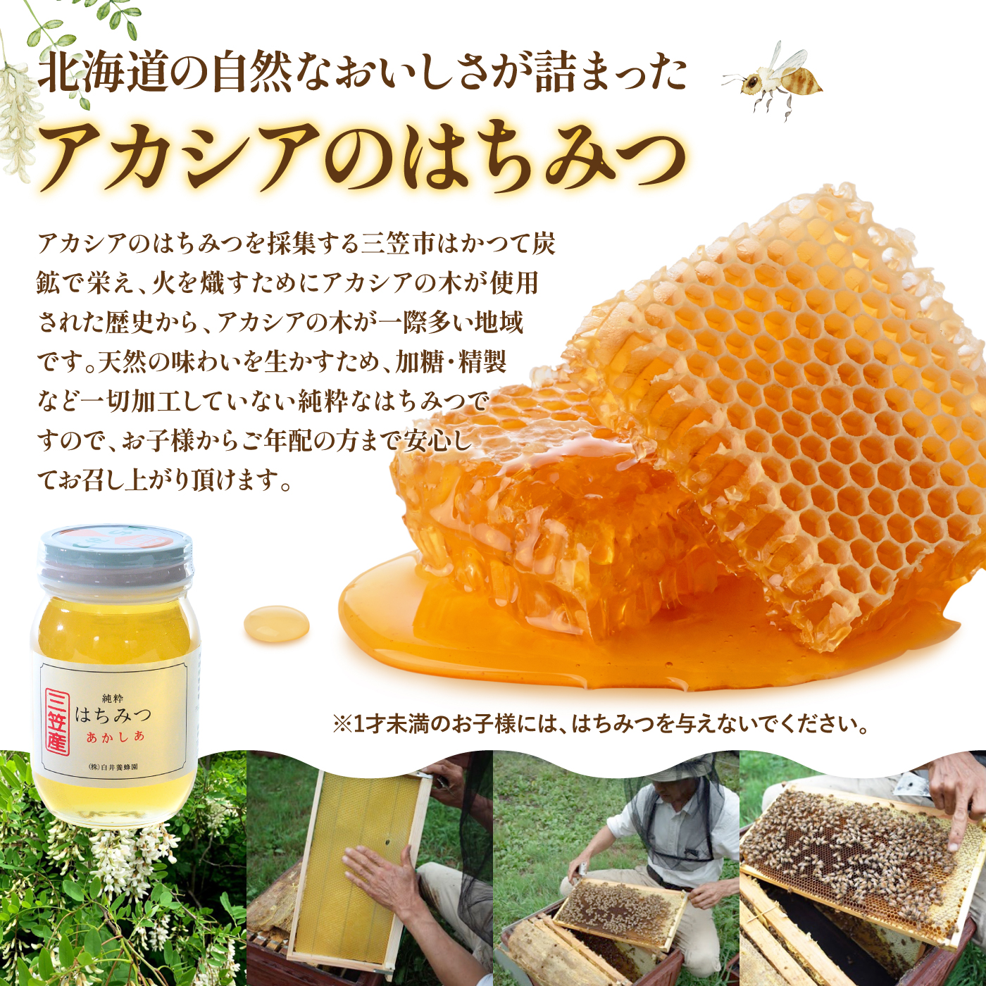 純粋はちみつ（あかしあ）600g《令和７年10月頃より発送予定》【0106301】