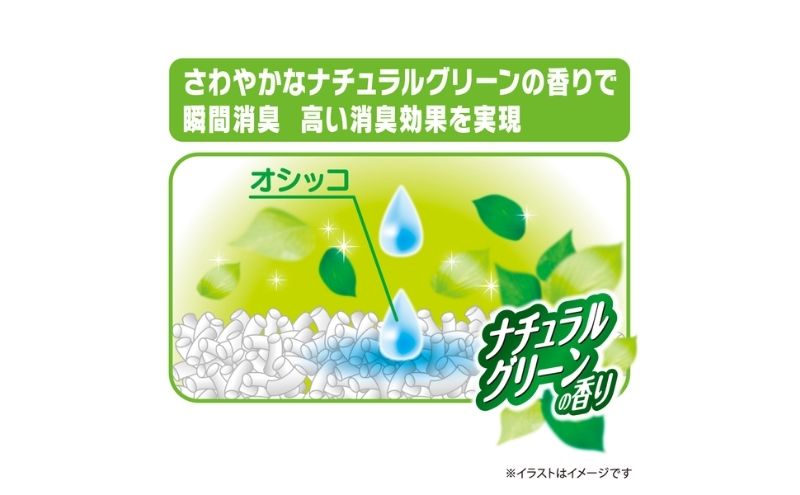 猫 トイレ デオサンド 香りで消臭する紙砂 5L×6袋 ナチュラルグリーンの香り 猫砂 トイレ砂 猫用トイレ砂 砂 紙 ペレット 匂い 固まる 消臭 臭い消し ペット ペット用品 グッズ おしっこ う