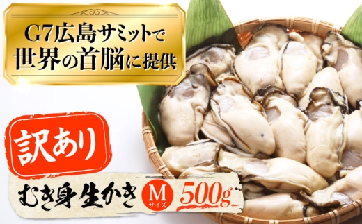 【3月17日（水）着】【訳あり】生牡蠣 むき身 500g 江田島市／マルサ・やながわ水産有限会社[XBL027-048]