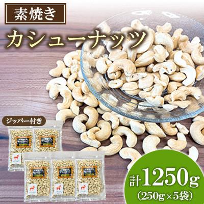 ふるさと納税 桂川町 【福六】素焼き カシューナッツ 250g×5袋