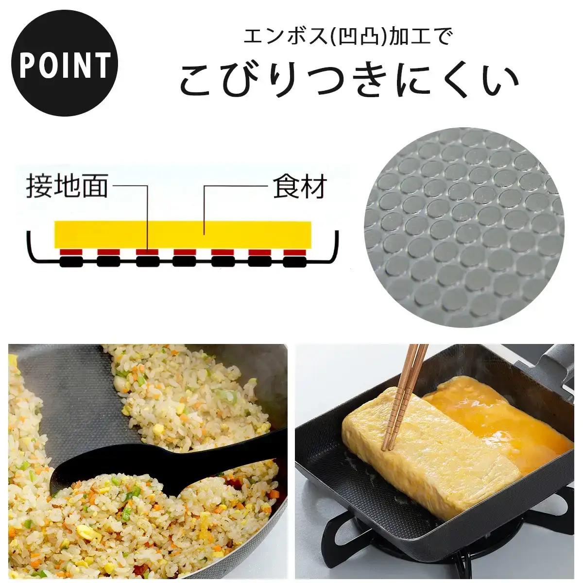 鉄製フライパン3種セット 26・28cm 玉子焼 両面エンボス加工 フライパン IH対応 燕三条