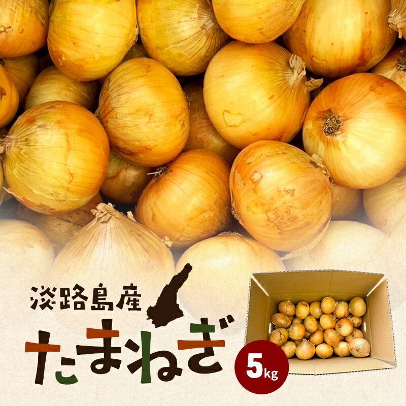 【ふるさと納税】淡路島産 たまねぎ 5kg 玉ねぎ 玉葱 タマネギ 甘い 野菜 兵庫県 洲本市 淡路島　お届け：2026年3月上旬～2026年6月下旬