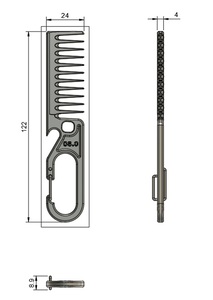 櫛（ヘアコーム）DM-08.0 Spanner Comb