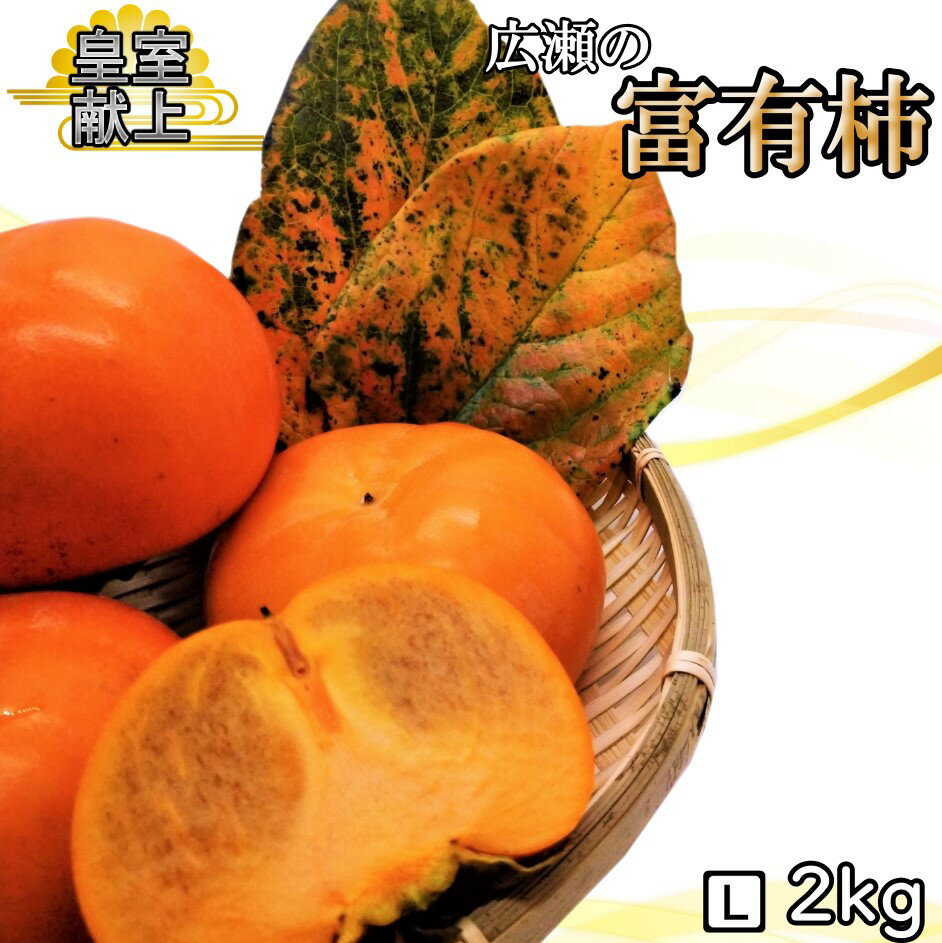 【ふるさと納税】＜2025年先行予約＞甘柿の王様　広瀬の富有柿 2kg Lサイズ 約7〜9玉 ふるさと納税 人気 おすすめ ランキング 柿 富有柿 笛吹市 国産 人気 期間限定 甘柿 果物 フルーツ 旬 おやつ 甘い あまい 山梨県 送料無料 179-012