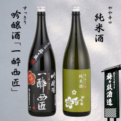 ふるさと納税 佐世保市 スッキリ華やか「吟醸酒」とシッカリ落ち着いた「純米酒」　やや辛口の一升瓶セット