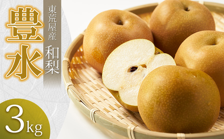 
            【令和7年産先行予約】 東荒屋産 　豊水　(和梨)　3kg 　山形県鶴岡市 鶴岡中央青果
          