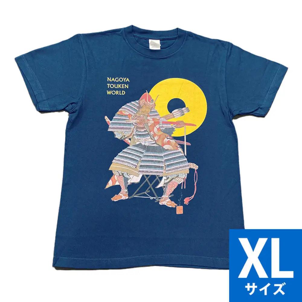オリジナル【加藤清正Tシャツ】XLサイズ（ネイビー）／名古屋刀剣博物館