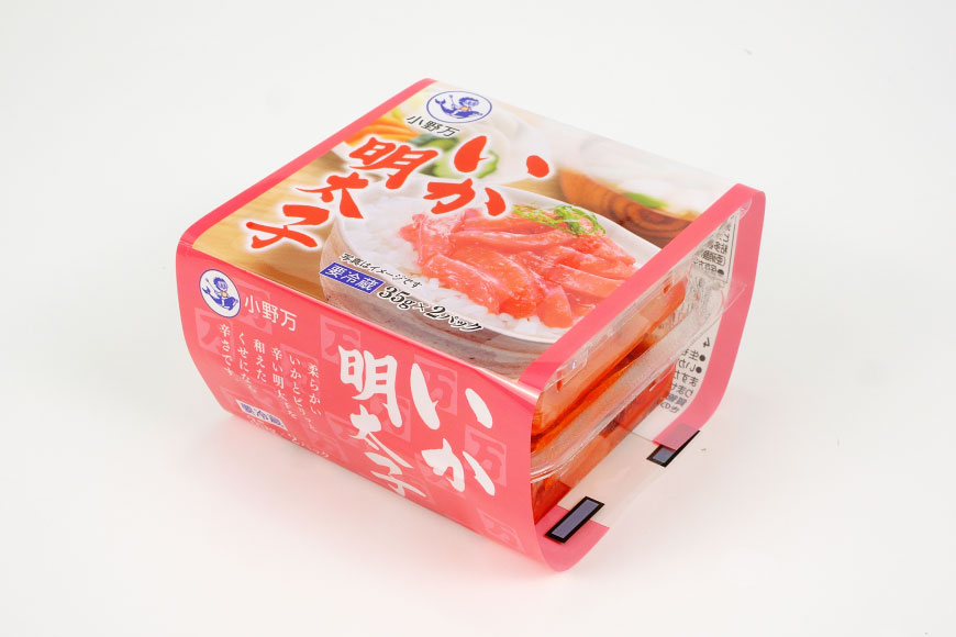 いか明太子 35g×2P 6個セット【ご飯のお供に、酒の肴に】 [小野万 宮城県 気仙沼市 20565721] 魚 魚介類 いか イカ 塩辛 イカ塩辛 明太子 ピリ辛 小分け 食べきりサイズ 酒の肴 