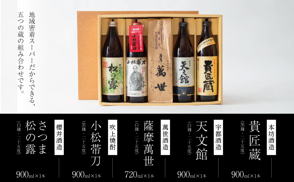 【本格芋焼酎】南さつま厳選芋焼酎5本セット 飲み比べ 家飲み 宅飲み 芋焼酎 お酒 ギフト ご贈答 お湯割り 水割り ロック 南さつま市 プレゼント 記念品