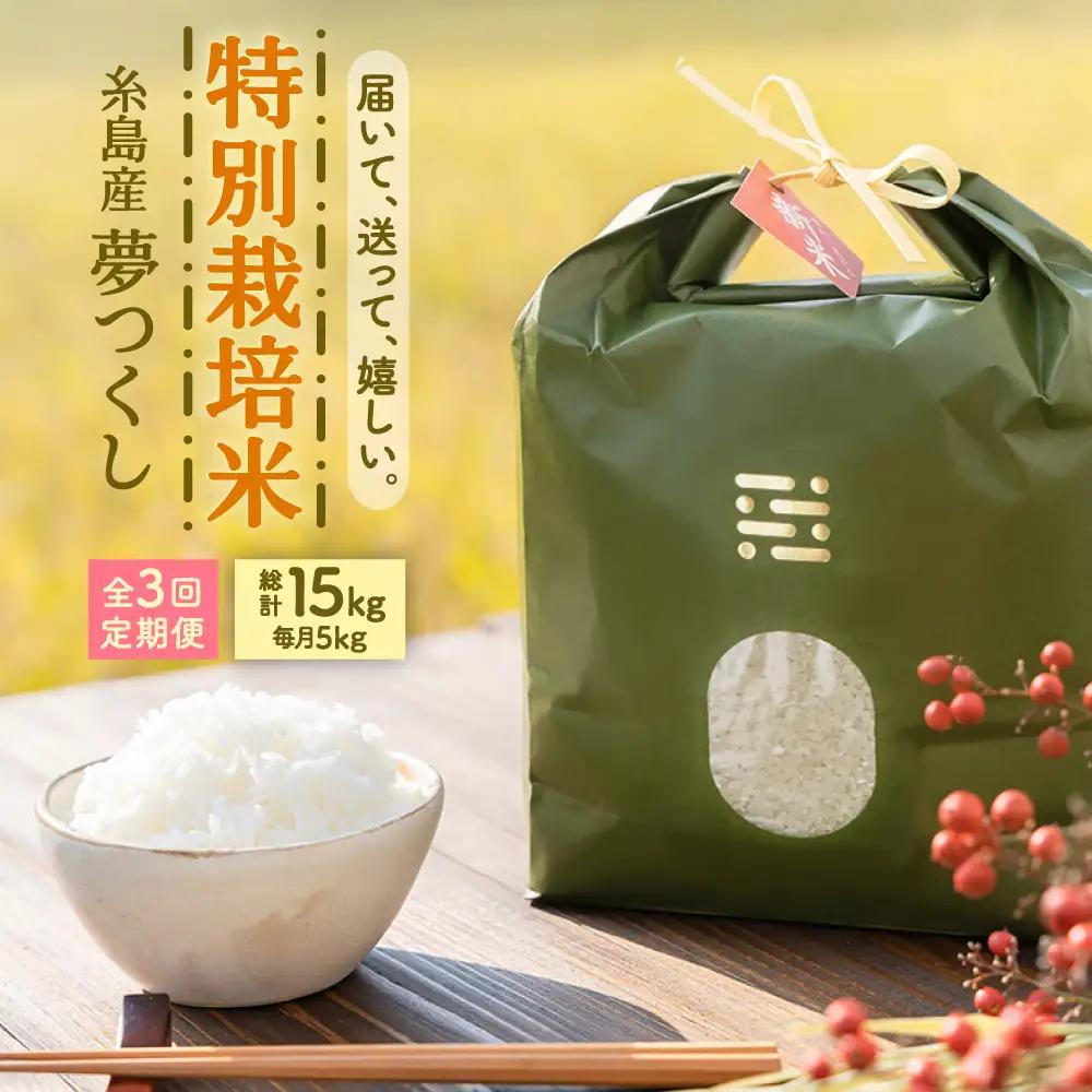 【全3回定期便】とくべつの中のとくべつ 特別栽培米 5kg 夢つくし 吉富町/(株)やました[BGBX006]