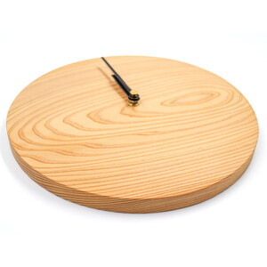 Wooden clock 木の時計（秋田杉） インテリア シンプル 丸型 掛け時計 木のぬくもり ナチュラル リビング 寝室 店舗 お店  無地タイプ