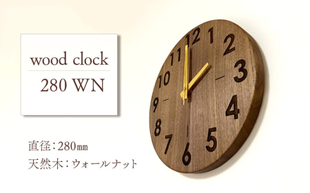 wood clock 280WN ｜ 壁掛け時計 木製