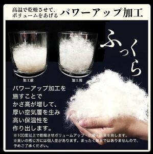 【ブルー】羽毛布団 シングル ハンガリーホワイトダウン93％ 掛布団 ミスト