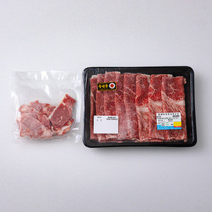 宮崎牛モモスライス　４００ｇ　＆　黒毛和牛小間切れ　１００ｇ