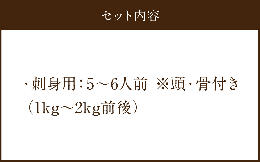 長崎の森で育てた『幻のクエ』 刺身用 5～6人前（1kg～2kg前後）／ 海鮮 魚介 刺身 クエ 鍋 高級魚 長崎県 長崎市