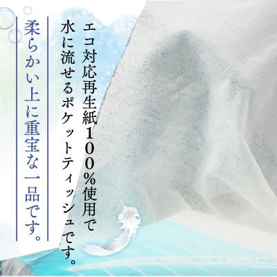 ふるさと納税 沼津市 水に流せるポケットティッシュ(10枚ダブル)150個 |  | 01