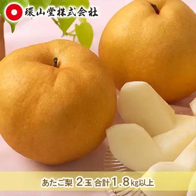 梨 あたご梨 岡山県産 梨【2玉 計1.8kg以上】【先行予約】