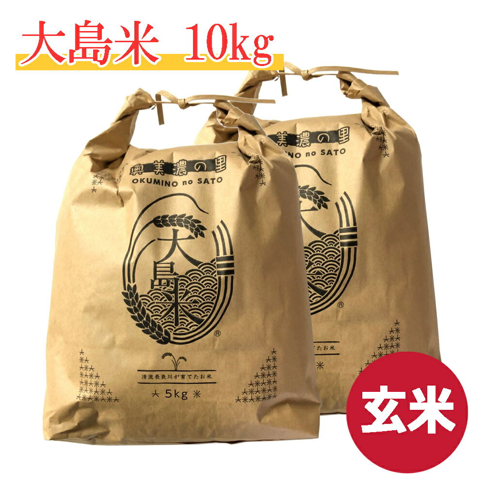 【ふるさと納税】「玄米」大島米10kg(5kg×2袋) 令和7年産 / 食品 米 雑穀 玄米 26000円