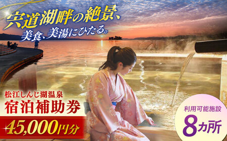宿泊 共通宿泊券 松江しんじ湖 温泉 45,000円分[ALFW004] 