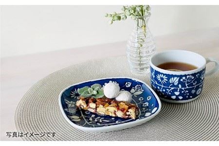 【波佐見焼】フラワーパレード ティータイムセット マグカップ ケーキ皿 小皿 食器 皿 【和山】 [WB84] 波佐見焼