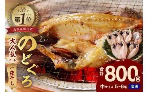 【大人気！産地直送 肉厚ジューシーな のどぐろ！】 のどぐろ専門店シーライフ のどぐろ一夜干し5～6枚で計800g「大人気セット」 アカムツ 干物 一夜干し 手頃 小分け 個包装 贈答 ギフト プレゼント 贈り物 【005_0108】