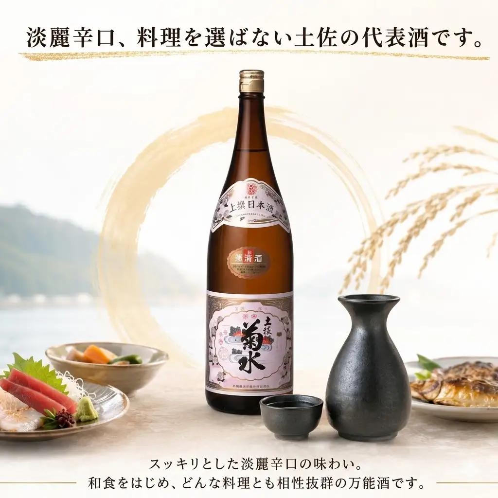 上撰 菊水 1800ml 1本 | お酒 高知県 安芸市