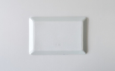 A30-265 有田焼 鉄仙シリーズ 長角皿(青) 2枚セット 聡窯