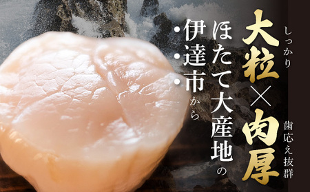 北海道 噴火湾産 ほたて貝柱 玉冷 1kg 30粒 ～ 40粒 大粒 S ほたて ホタテ 帆立 貝柱 海産 海鮮 魚貝 魚介 寿司 バター焼き 醤油 わさび 送料無料