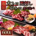 【ふるさと納税】馬刺し ふるさと納税 赤身 霜降り馬刺しの食べ比べ約600g 大トロ・中トロ各約300g 醤油付き 熊本 馬肉 上質 新鮮 セット 詰め合わせ お取り寄せ 冷凍 馬肉 お歳暮 お土産 ギフト 馬刺し 赤身 ふるさと納税 贈答用 おつまみ 桜屋 熊本県 阿蘇市