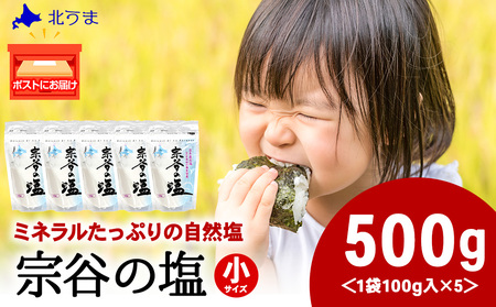 宗谷の塩100g×5袋