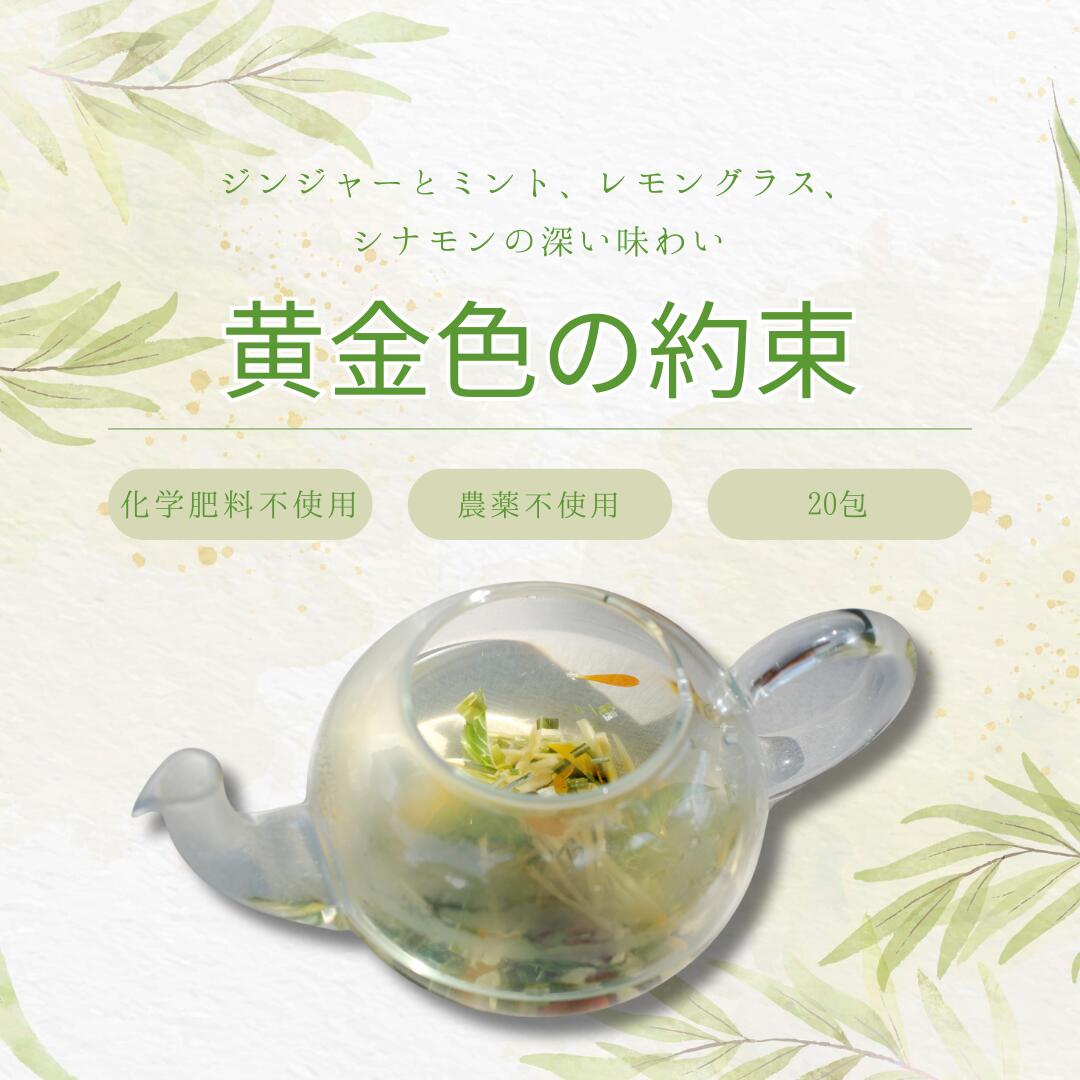 【ふるさと納税】レティファーム　ハーブティ「黄金色の約束」20包入り（ジンジャー　レモングラス　キャンディミント　シナモン　カレンデュラ）[LF-115]