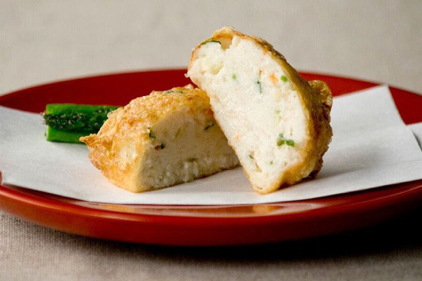 しんじょう 湯葉包み 詰合せ 2種×各4個 合計8個入[斉吉商店 宮城県 気仙沼市 20565568] 湯葉 ゆば えび かに 海老 蟹 真薯 真丈 すり身 かまぼこ 蒲鉾 惣菜 懐石料理 日本料理 