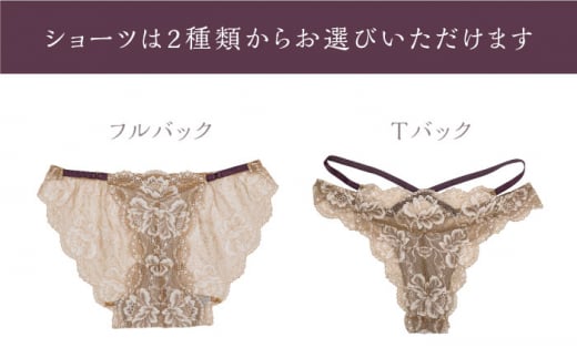  【サイズML.ショーツフルバック】 【うっとりするほど綺麗な私に】FINAL FORM ブラジャー＆ショーツセット champagne gold シャンパンゴールド  yvesju イヴジュ イヴジ